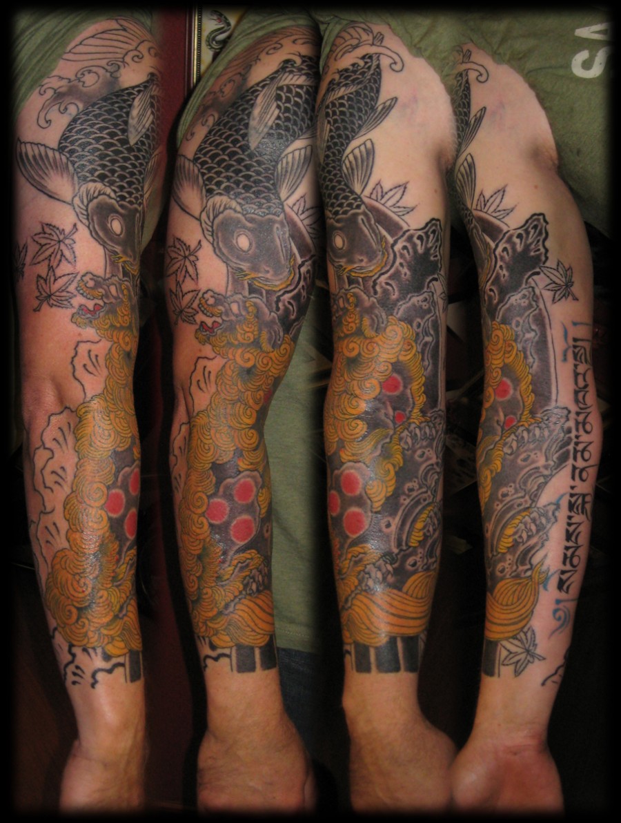 Lion Sleeve Tattoo