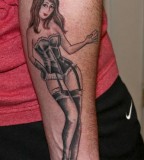 Lovely Girl Forearm Tattoo Design