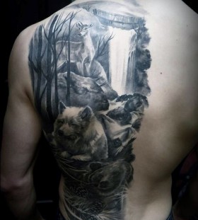 forrest and animals tattoos for men forrest and animals tattoos for men