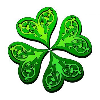 Four Leaf Clover Design for Tattoo