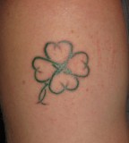 Celtic Four Leaf Clover Tattoo