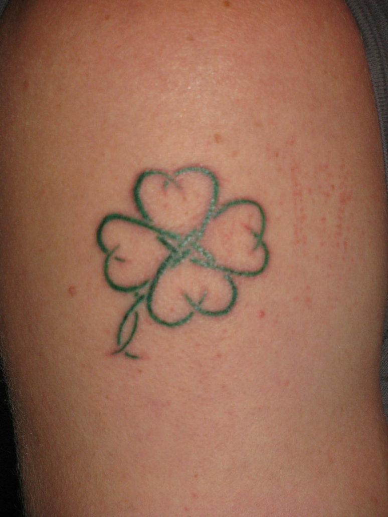 Celtic Four Leaf Clover Tattoo