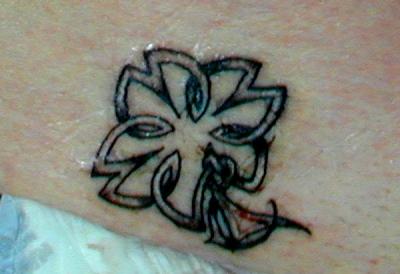 Celtic Fourleaf Clover Tattoo