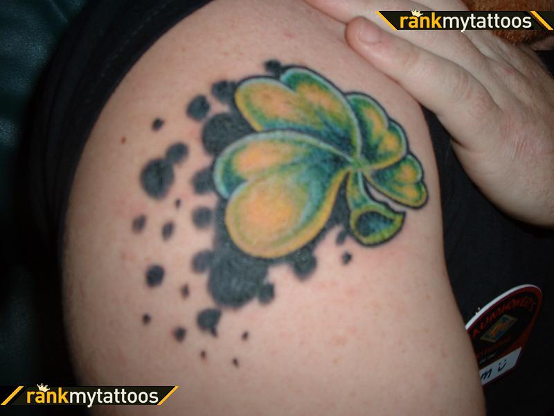 Flying Four Leaf Clover Clover Tattoo