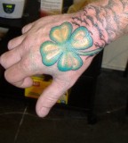 Arm Four Leaf Clover Tattoo Design