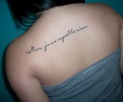 French Quotes Tattoo Designs