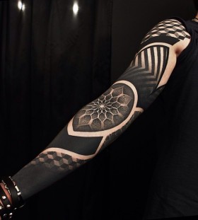 full arm sleeve geometric tattoos for men full arm sleeve geometric tattoos for men
