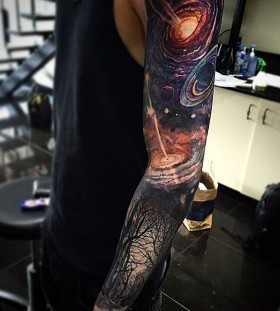 galaxy full arm sleeve tattoos for men galaxy full arm sleeve tattoos for men