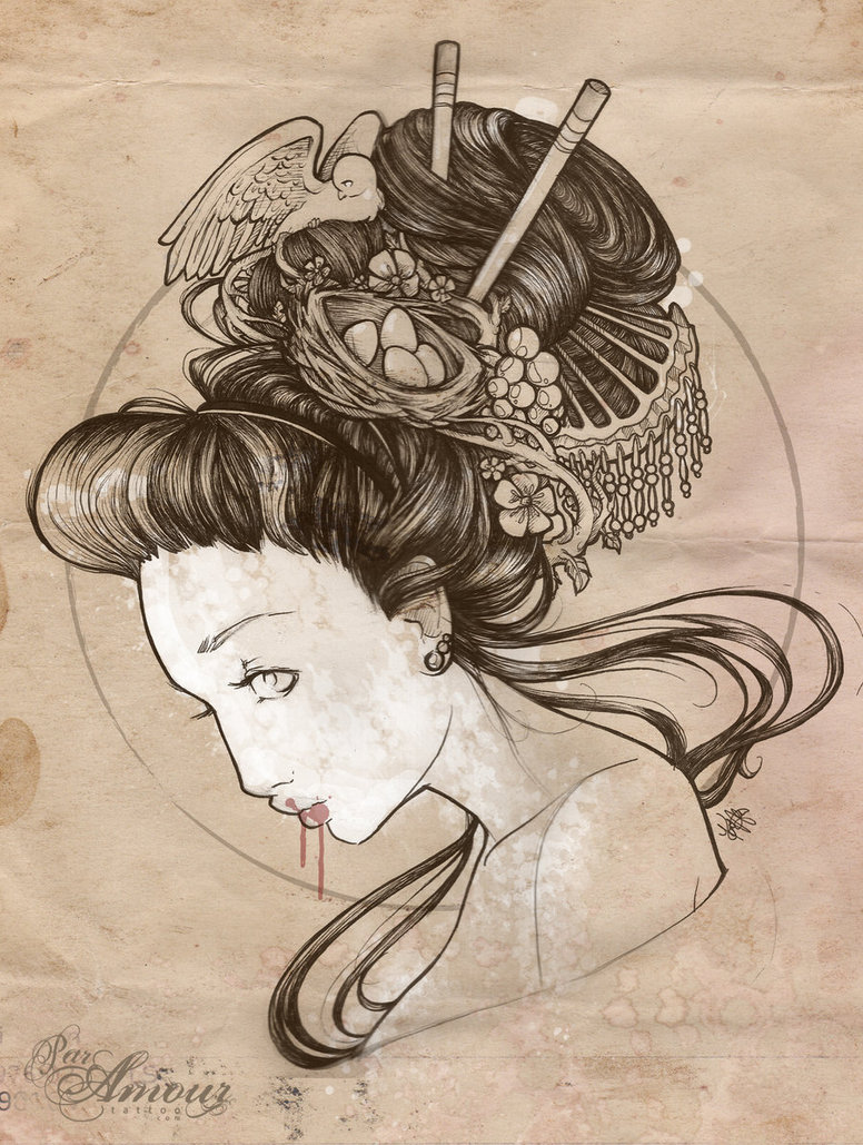 Cool Tattoo Zone Japanese Geisha Tattoo Designs Gallery