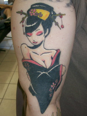 Geisha Tattoo Phillipsartistillustratorgraphic Designer