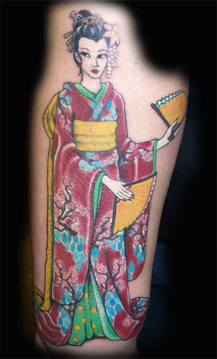 Geisha Tattoos Realistic Geisha Tattoos Funny