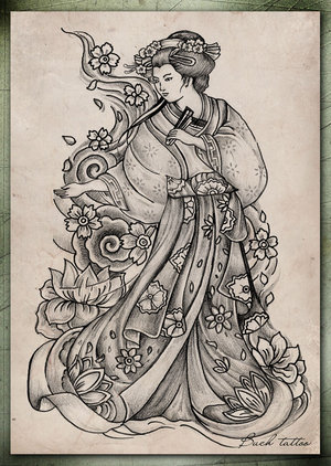 Tatatatta Art Japanese Tattoos With Image Japanese Geisha Tattoo