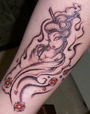 Tatatatta Japanese Tattoos With Image Japanese Geisha Tattoo