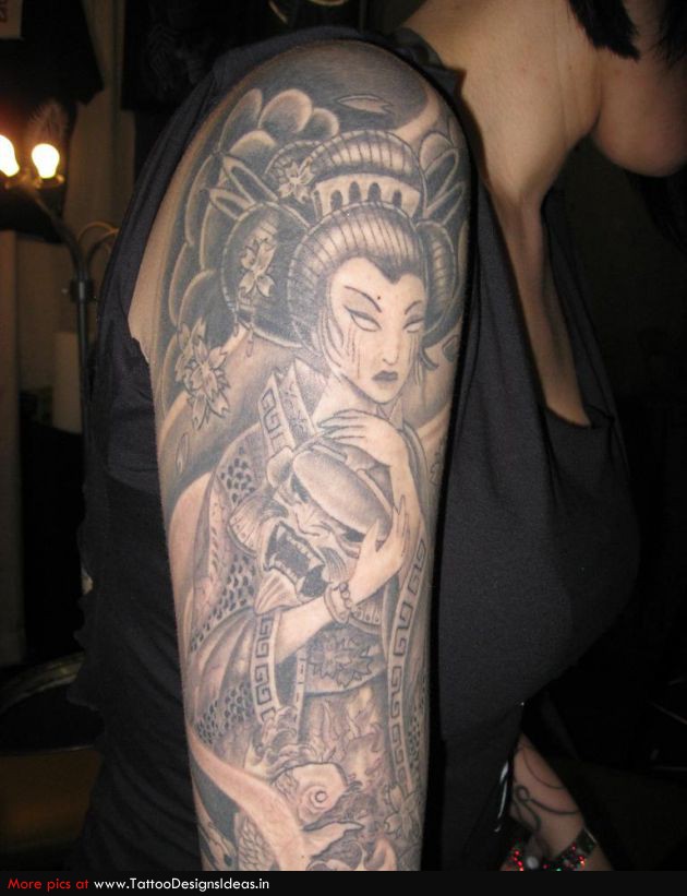 Tatto Design Of Geisha Tattoos Tattoodesignsideas