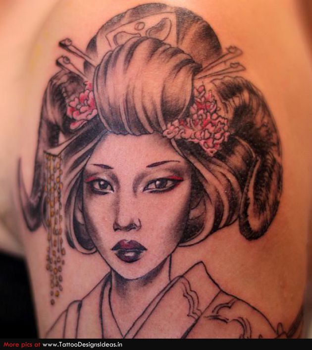 Tatto Design Of Geisha Tattoos Tattoodesignsideas