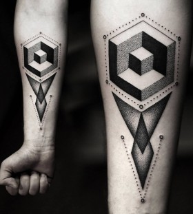 geometric arm tattoos for men geometric arm tattoos for men