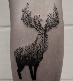geometric deer tattoos for men geometric deer tattoos for men