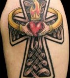 Eye-catching Cross Tattoo Design