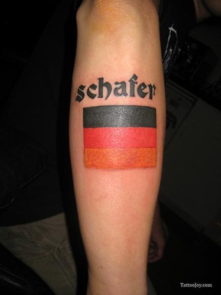 German Flag Tattoo for Football Lovers