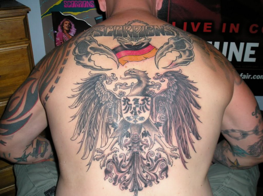 German Flag and Symbol Tattoo