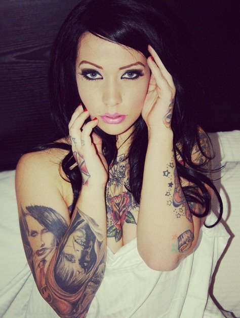 Realist Tattoo Design For Girl