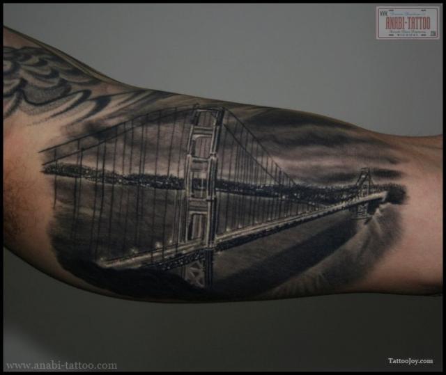 Chic San Francisco Golden Gate Bridge Tattoo Ideas