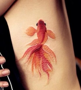 Goldfish watercolor tattoo Goldfish watercolor tattoo