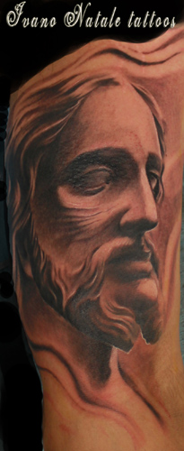 Jesus Face Drawing by Goodfellas italian artist