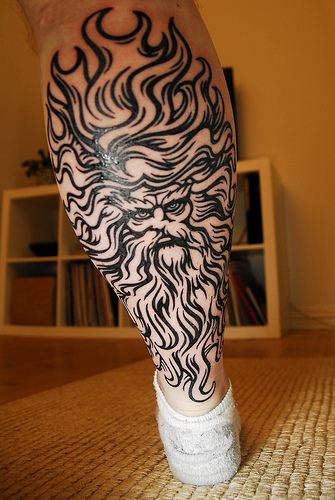 Amazing Zeus Greek God Tattoo Inspiration Photo