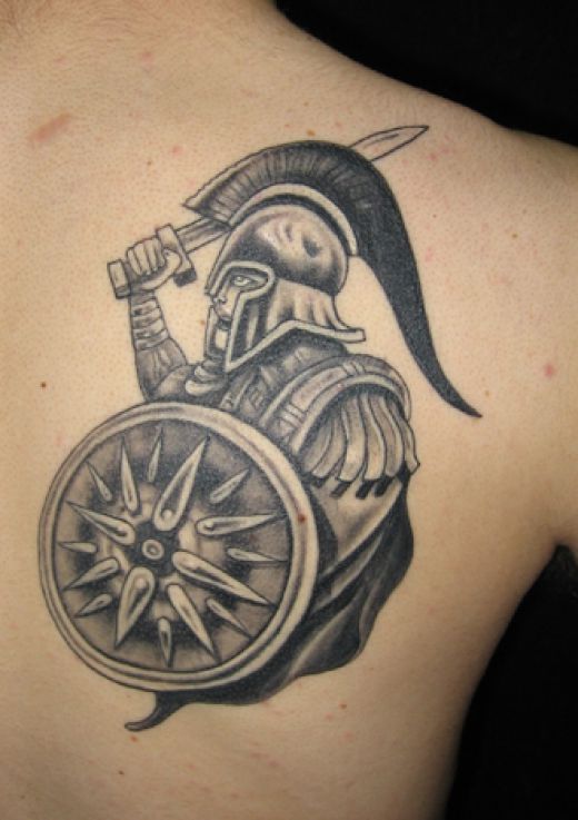 Greek Mythology Tattoo Design Ideas On The Back Shoulder