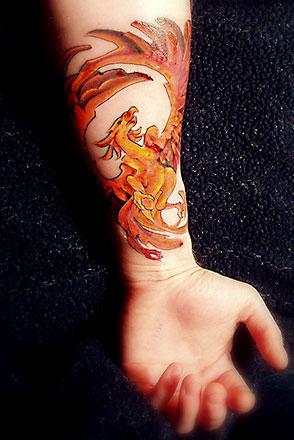 Beautiful Greek Arm Tattoo For The Women