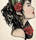 Gypsy Head Tattoo Sam Phillips Artist Illustrator Graphic