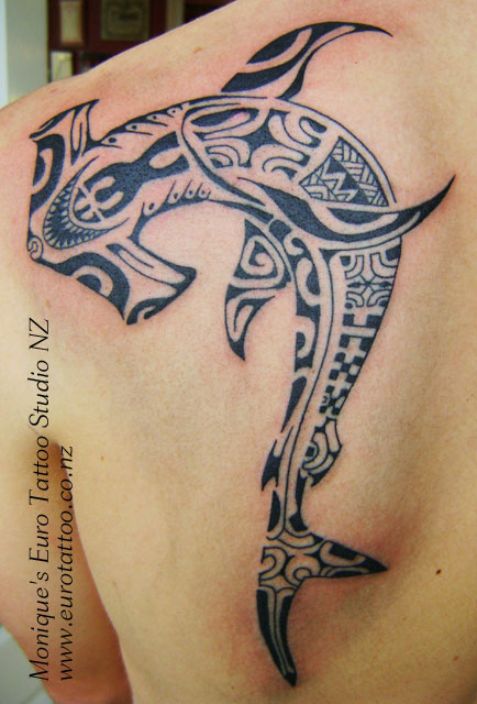 Tribal Hammerhead Shark Tattoo Image