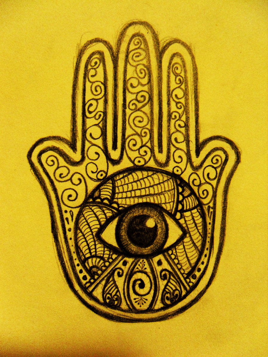 Hamsa Tattoo Design Sample