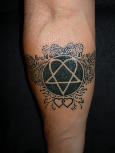 Heartagram Tattoo for Arm By Trancton