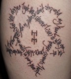 Terrific heartagram tattoo