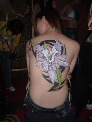 Art Tattoo Hawaiian Flower Tattoos Orchid Plumeria