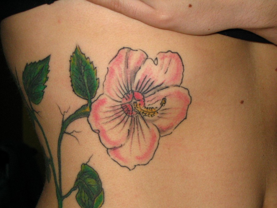 Best Hibiscus Flower Tattoo Designs For Girls