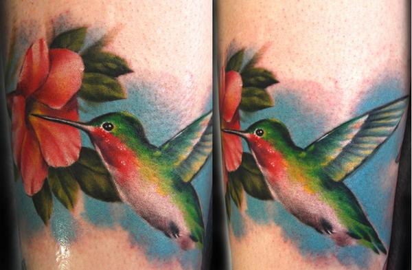 Twin Hummingbird Tattoo Designs