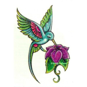 Hummingbird Tattoo Design Sketch