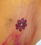 Creative Simple Flower Tattoo Design