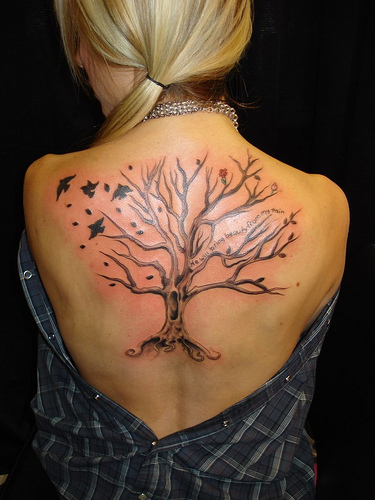 Remarkable Upper Back Tattoo Design Idea