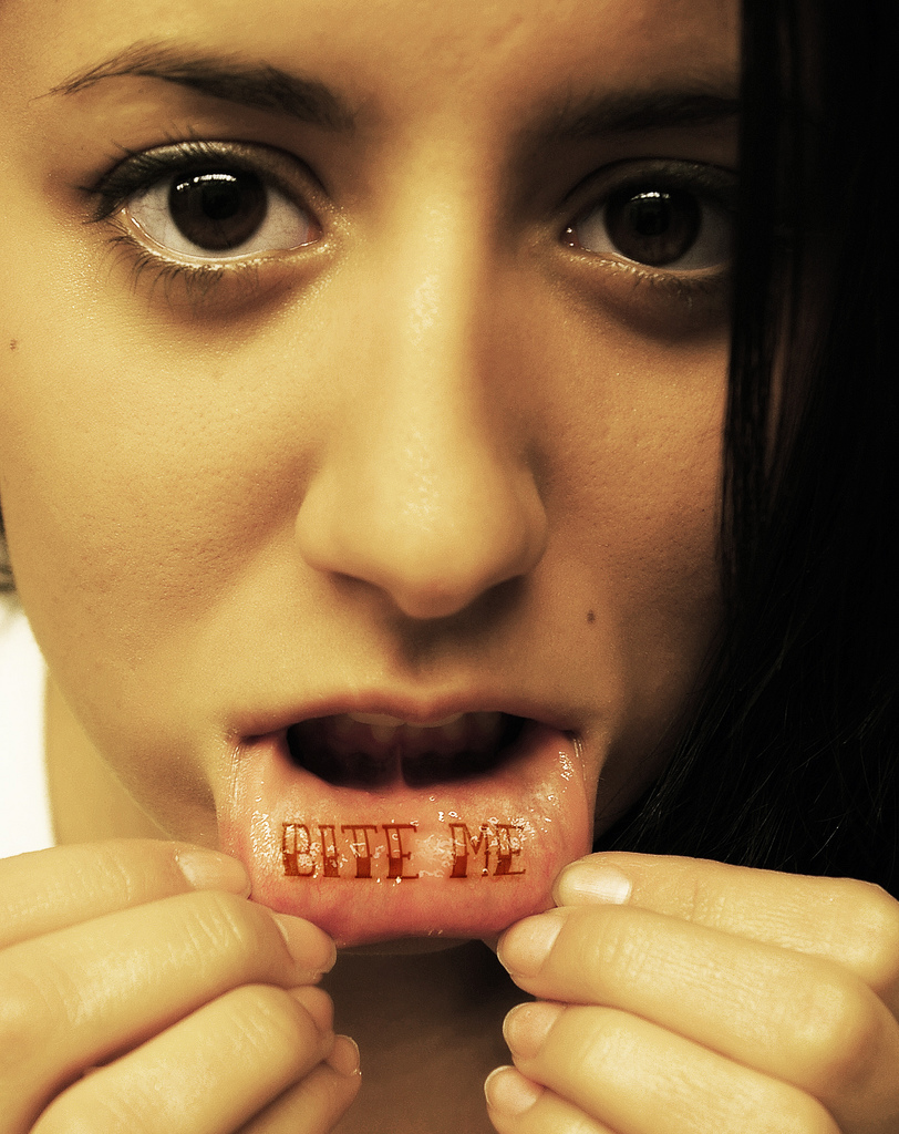Unique Tattoo Design For Girls Lips Lip Tattoo For Young Girls