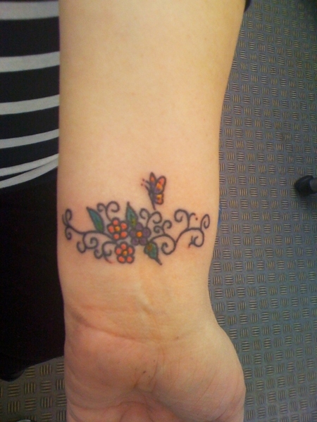 Tattoo On Inner Wrist By Keith Elbourn Kelbieboy