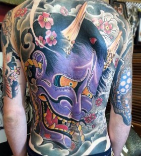 japanese devil full back tattoos for men japanese devil full back tattoos for men