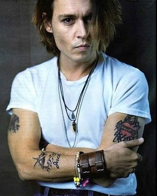 Cool Johnny Depp Arms Tattoo Design