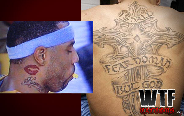 Kenyon Martin Back Tattoo