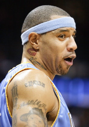 Kenyon Martin Lips Tattoo Playing On Games