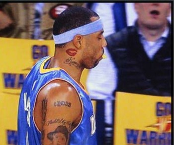 Nba Inked Neck Player  Tattoo