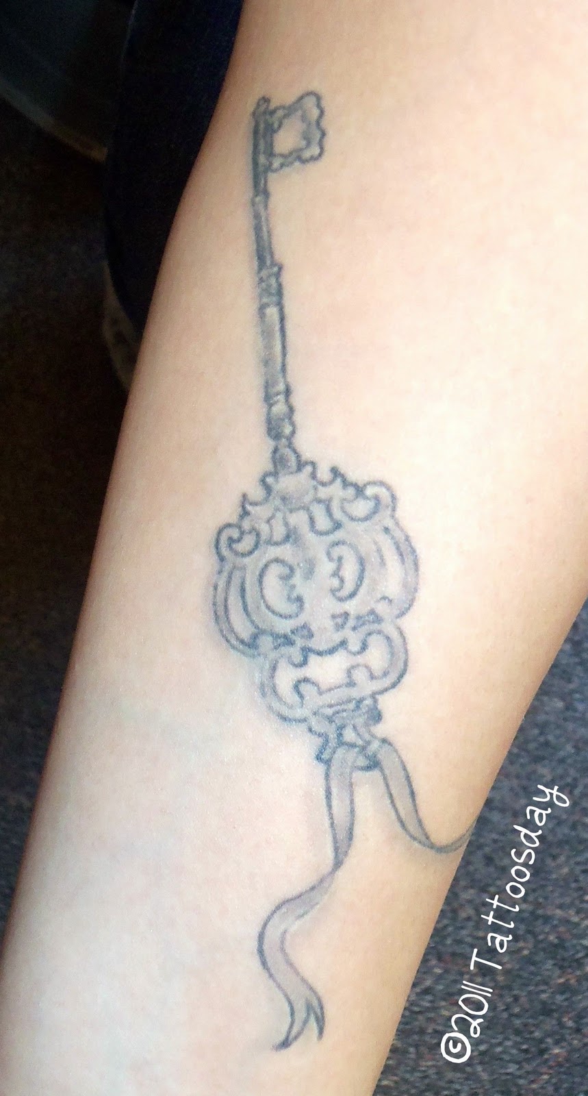 Cute Skeleton Key Tattoos for Men